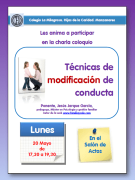 TECNICAS MODIFICACION CONDUCTA