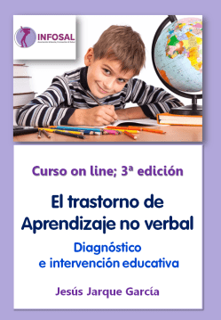 Programa del Curso on line sobre el Trastorno de Aprendizaje No Verbal