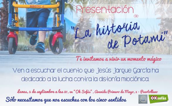 Un cuento para luchar contra la distonía mioclónica de Jesús Jarque, La Historia de Potami