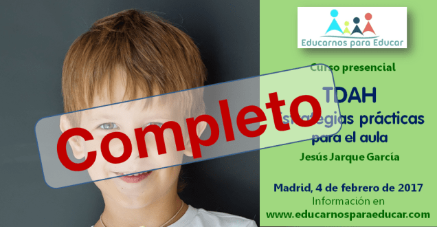 Curso TDAH de Jesús Jarque en Madrid, completo