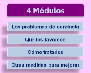 módulos del curso problemas de conducta en casa