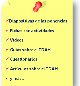 Material complementario entregado curso TDAH presencial