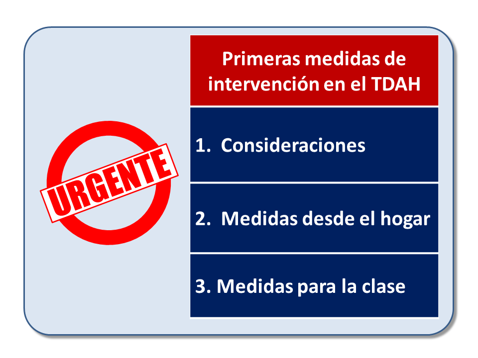 Curso de Jesús Jarque, TDAH: medidas de intervención educativa, que se impartirá en Pamplona el 5 de octubre de 2019. Las primeras medidas de intervención
