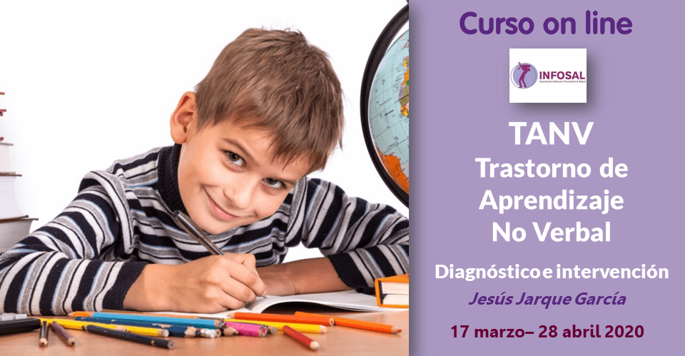 Convocatoria curso on line sobre el trastorno de aprendizaje no verbal, por Jesús Jarque. 