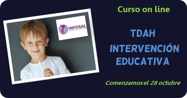 Curso on line sobre intervención educativa en el TDAH