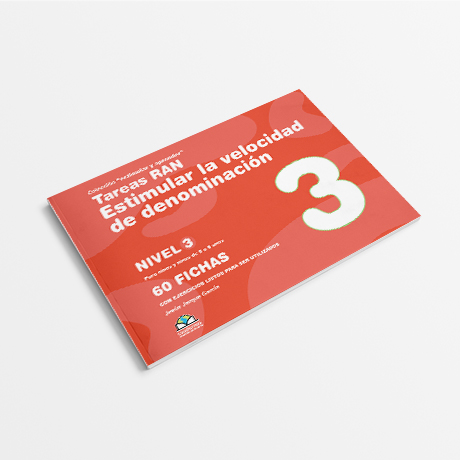 Cuaderno de Tareas RAN, para estimular la velocidad de denominación. Nivel 3. De Jesús Jarque. Ayudan a prevenir algunos aspectos de la dislexia.