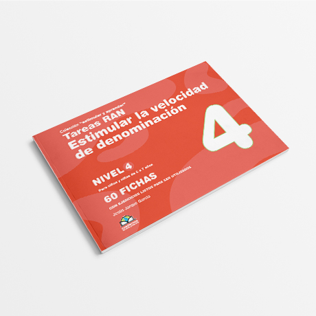 Cuaderno de Tareas RAN, para estimular la velocidad de denominación. Nivel 4. De Jesús Jarque. Con actividades para el tratamiento de algunos aspectos de la dislexia.